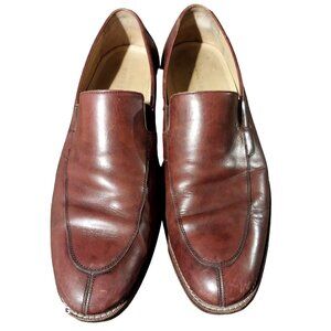 Cole Haan Mens Leather Slip-On Loafers Size 10M Brown Business Casual Dress Shoe